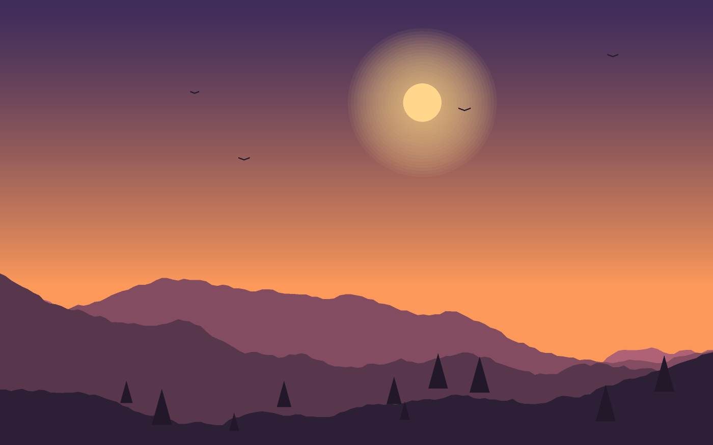 Ilustrace krajiny