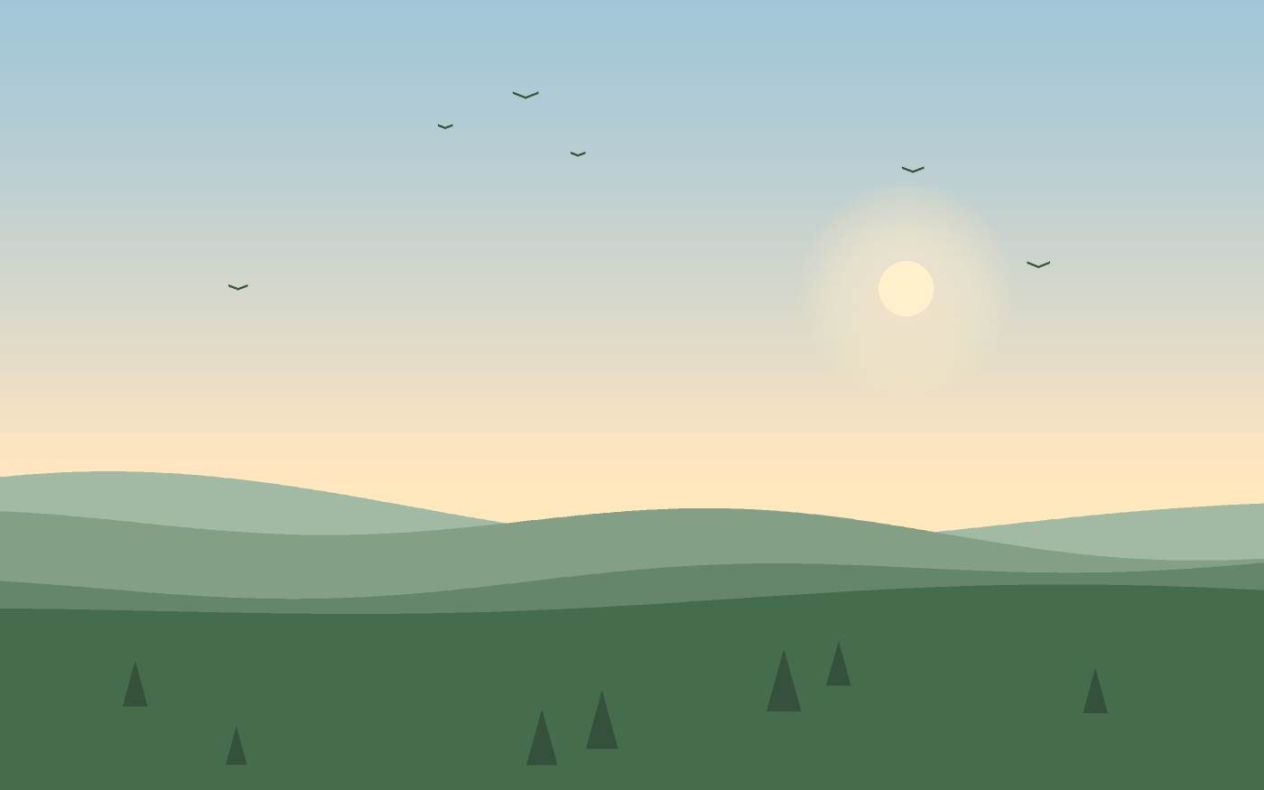 Illustrazione di un paesaggio