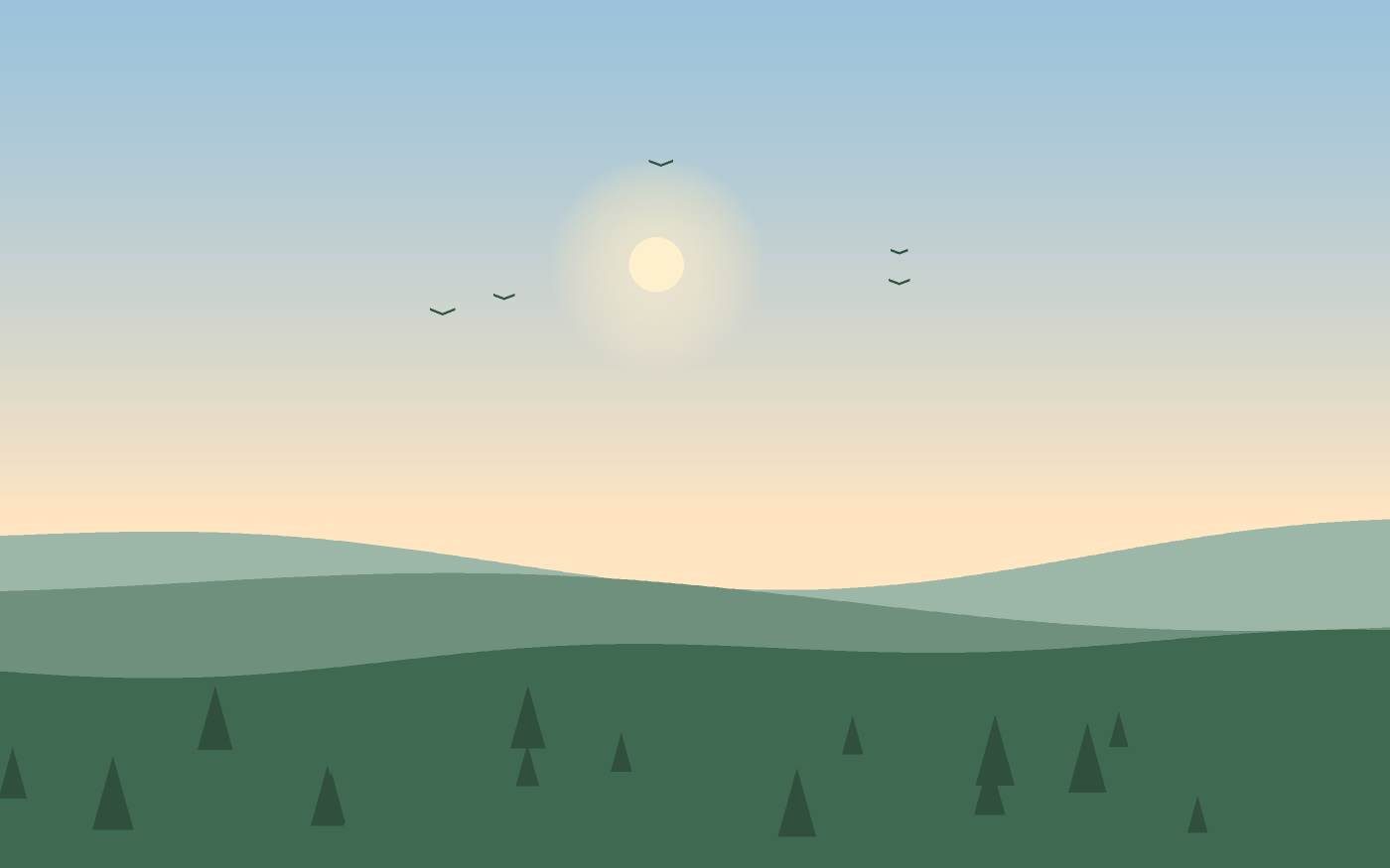 Landschapsillustratie